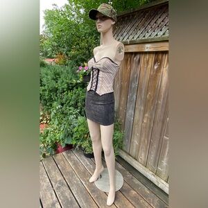 STEAMPUNK Vintage Bustier Corset Tube Top